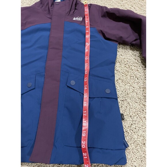 Girls REI CO-OP Peak Fleece Lined Insulated Nylon  Winter Jacket Blur Purple S 8 - Picture 9 of 15